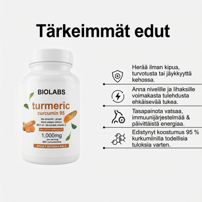 Biolabs – Kurkuma ja kurkumiini 1000 mg