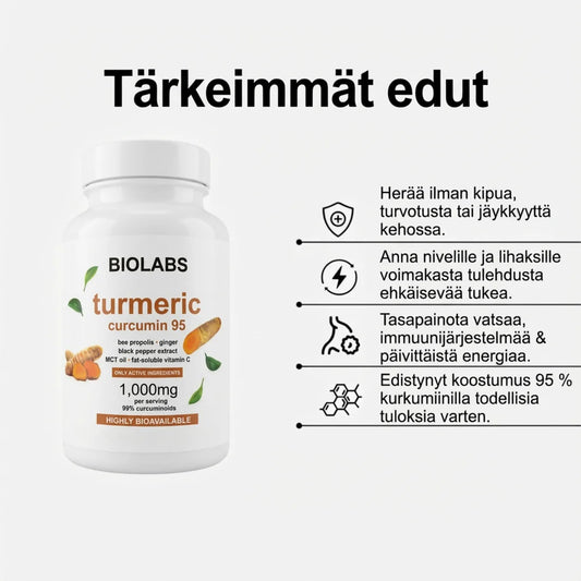 Biolabs – Kurkuma ja kurkumiini 1000 mg